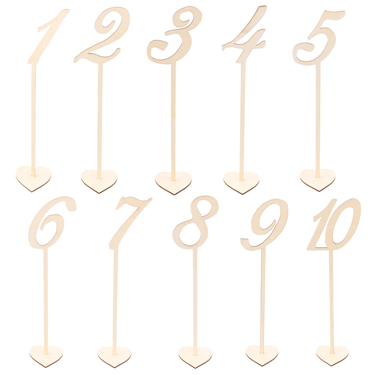 10 Wooden Seat Signs Elegant Heart Shaped Base Table Numbers Wedding Supplies Place Cards Seating Assignments Bamboo
10 Wooden Seat Signs Elegant Heart Shaped Base Table Numbers Wedding Supplies Place Cards Seating Assignments Bamboo