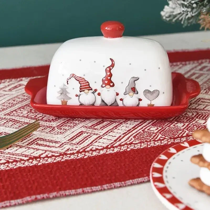 Ceramic Butter Dish with Santa and Elk Design Christmas Cake and Snack Plate Covered Cheese Tray for Sweets Festive Serving Dish
Ceramic Butter Dish with Santa and Elk Design Christmas Cake and Snack Plate Covered Cheese Tray for Sweets Festive Serving Dish
