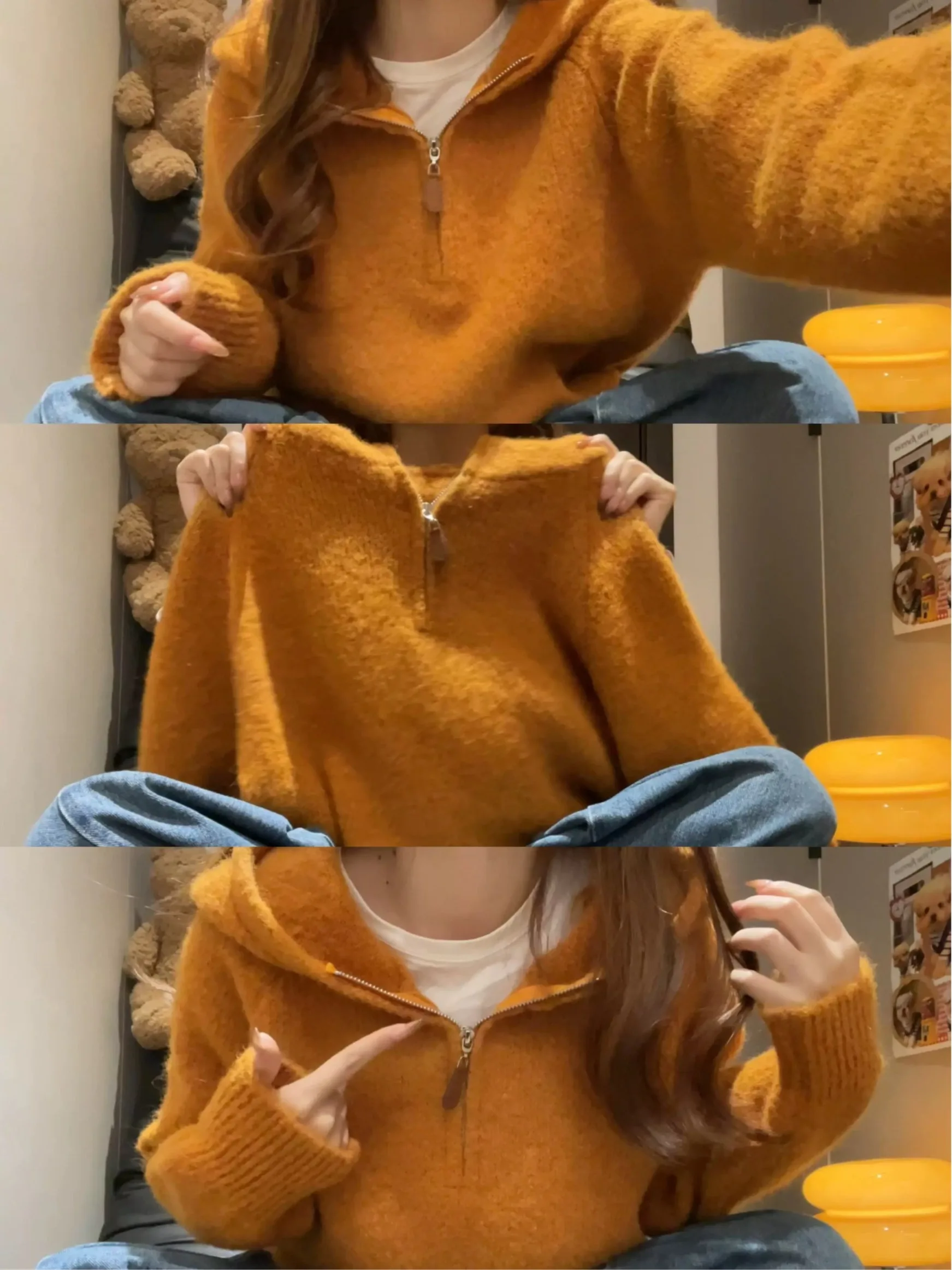 Korean Sle Lazy Soft Loose Hoodie Women's Spring Autumn Winter Outerwear Knitted Sweater Overhead Loose Top
Korean Sle Lazy Soft Loose Hoodie Women's Spring Autumn Winter Outerwear Knitted Sweater Overhead Loose Top