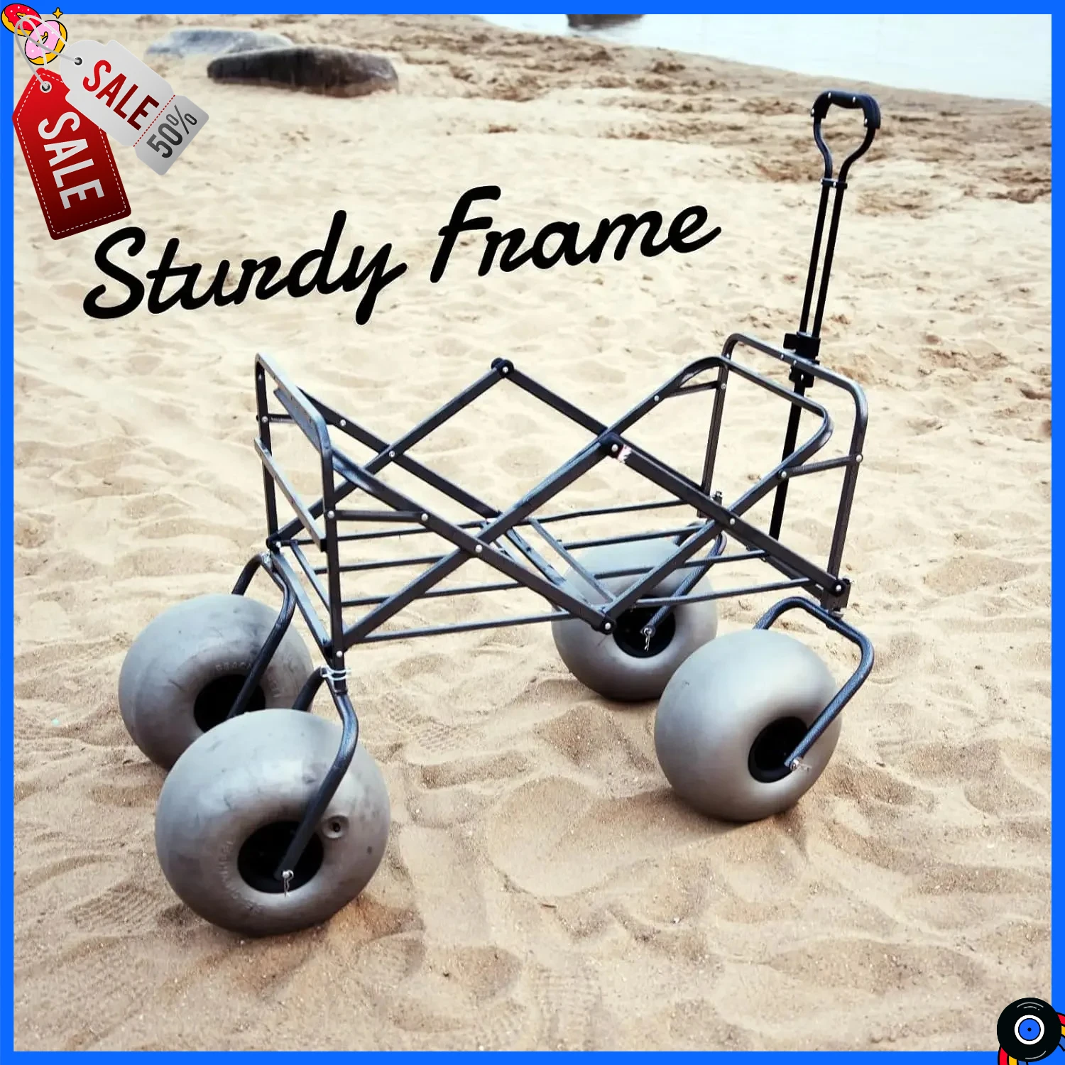 BestsellerBeach Cart with 13" Balloon Wheels, Collapsible Beach Wagon with Big Wheels for Sand, Pump Included (Beach Wagon)Limit
BestsellerBeach Cart with 13" Balloon Wheels, Collapsible Beach Wagon with Big Wheels for Sand, Pump Included (Beach Wagon)Limit