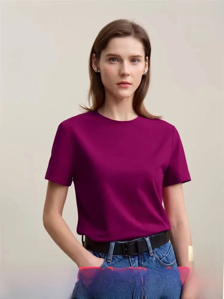 Повседневная хлопковая эластичная футболка с круглым вырезом и коротким рукавом для женщин, топ для похудения, универсальный базовый топ, летняя новинка от бренда i Brand
Повседневная хлопковая эластичная футболка с круглым вырезом и коротким рукавом для женщин, топ для похудения, универсальный базовый топ, летняя новинка от бренда i Brand