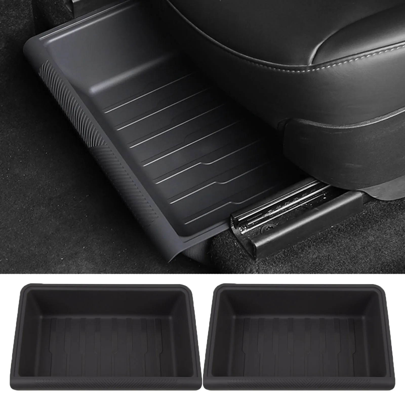 Car Under Seat Storage Consoles for Tesla Model Y 2021 2022 2023 Underseat Storage Tray Organizers Box Interior Accessories 2pcs
Car Under Seat Storage Consoles for Tesla Model Y 2021 2022 2023 Underseat Storage Tray Organizers Box Interior Accessories 2pcs