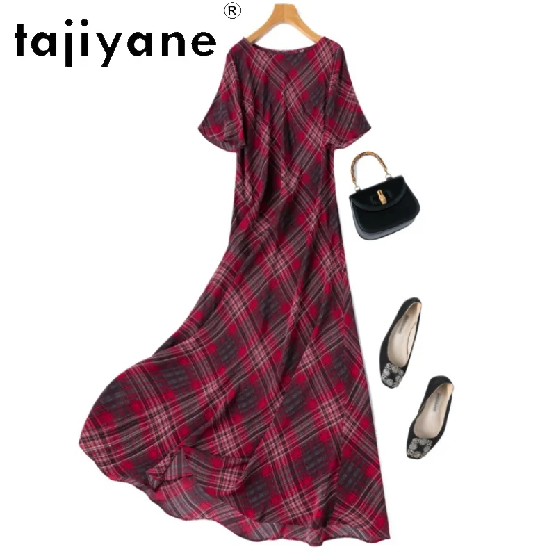 TAJIYANE Длинные женские платья из 100% тутового шелка, летнее платье высокого качества, вечерние платья из натурального шелка, женская одежда 2025 платье
TAJIYANE Длинные женские платья из 100% тутового шелка, летнее платье высокого качества, вечерние платья из натурального шелка, женская одежда 2025 платье