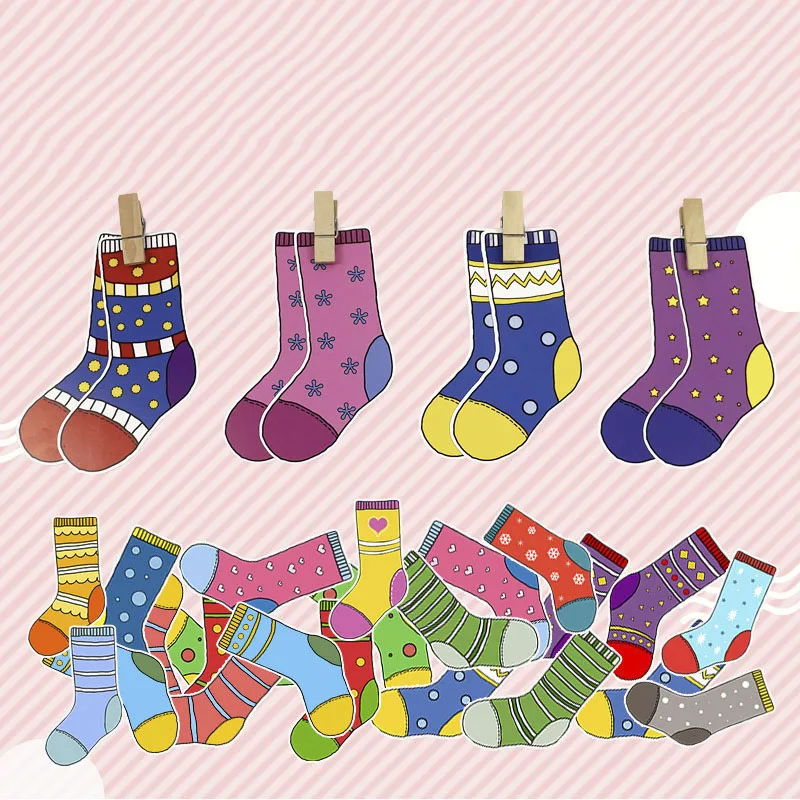 Toddler Montessori Material DIY Toys Socks Colors Sorting Matching Games Early Learning Educational Toys Preschool Teaching Aid
Toddler Montessori Material DIY Toys Socks Colors Sorting Matching Games Early Learning Educational Toys Preschool Teaching Aid