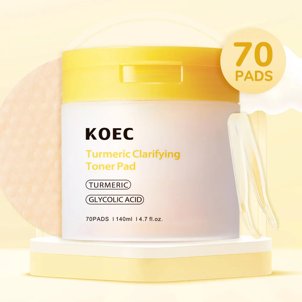 KOEC Отшелушивающие подушечки с куркумой и гликолевой кислотой 70 шт. с пинцетом, очищающим и осветляющим эффектом пор
KOEC Отшелушивающие подушечки с куркумой и гликолевой кислотой 70 шт. с пинцетом, очищающим и осветляющим эффектом пор