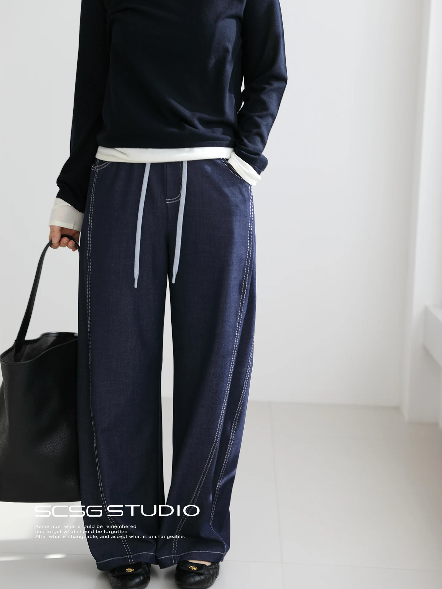 High Waist Wide Leg Pants Three-Inch Timeless 4885 Iron-Free Drapey Knife Loose Fit Versatile Long Casual Trousers
High Waist Wide Leg Pants Three-Inch Timeless 4885 Iron-Free Drapey Knife Loose Fit Versatile Long Casual Trousers