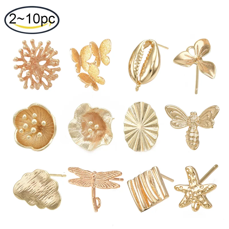 2-10pcs Brass Stud Earring Findings Nickel Free with Loop Real 18K Gold Plated Star For DIY Necklace Bracelet Jewelry Making
2-10pcs Brass Stud Earring Findings Nickel Free with Loop Real 18K Gold Plated Star For DIY Necklace Bracelet Jewelry Making