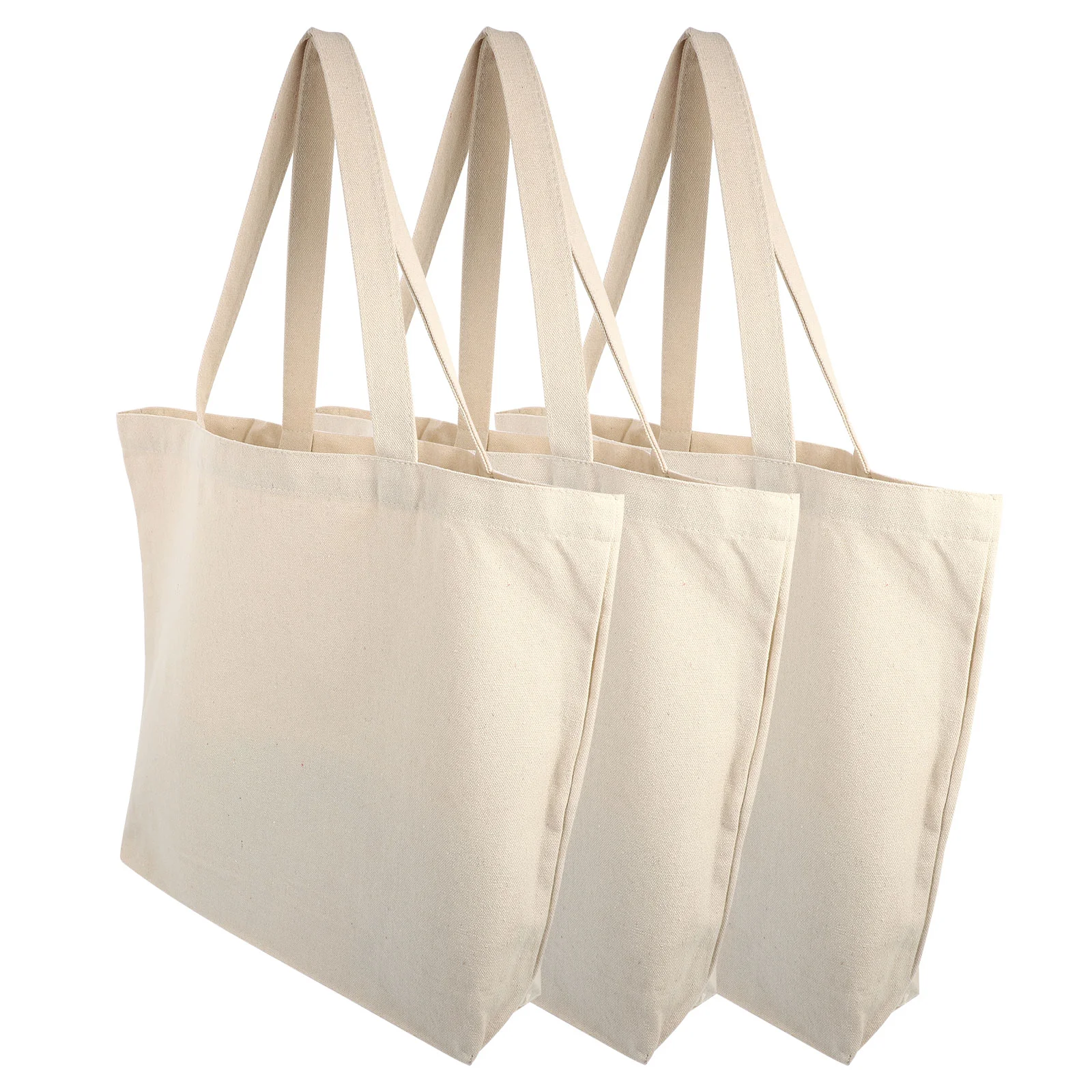 3 Pcs Shopping Bags Tote Canvas Pouch One Shoulder Blank Household Carry White Storage Travel
3 Pcs Shopping Bags Tote Canvas Pouch One Shoulder Blank Household Carry White Storage Travel