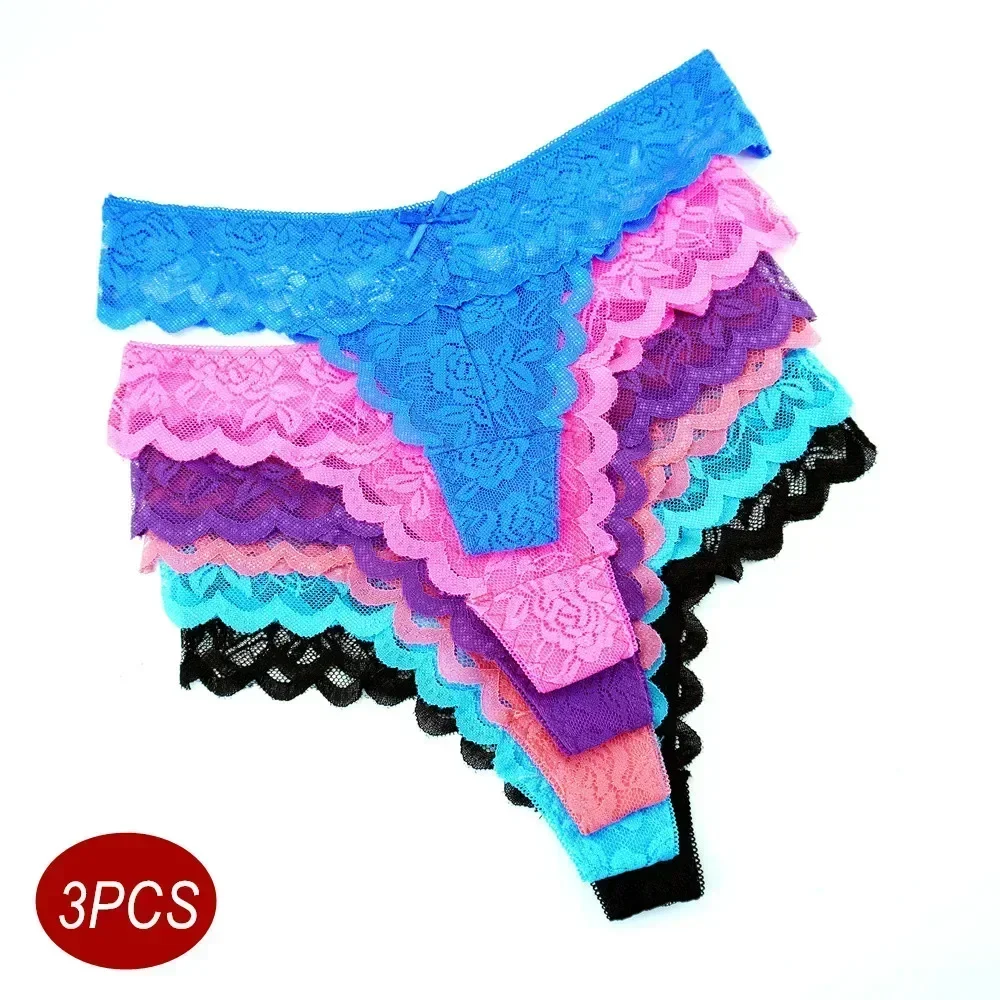 3PC women's thong sexy low waist lace underwear transparent thong hot girl sexy underwear
3PC women's thong sexy low waist lace underwear transparent thong hot girl sexy underwear