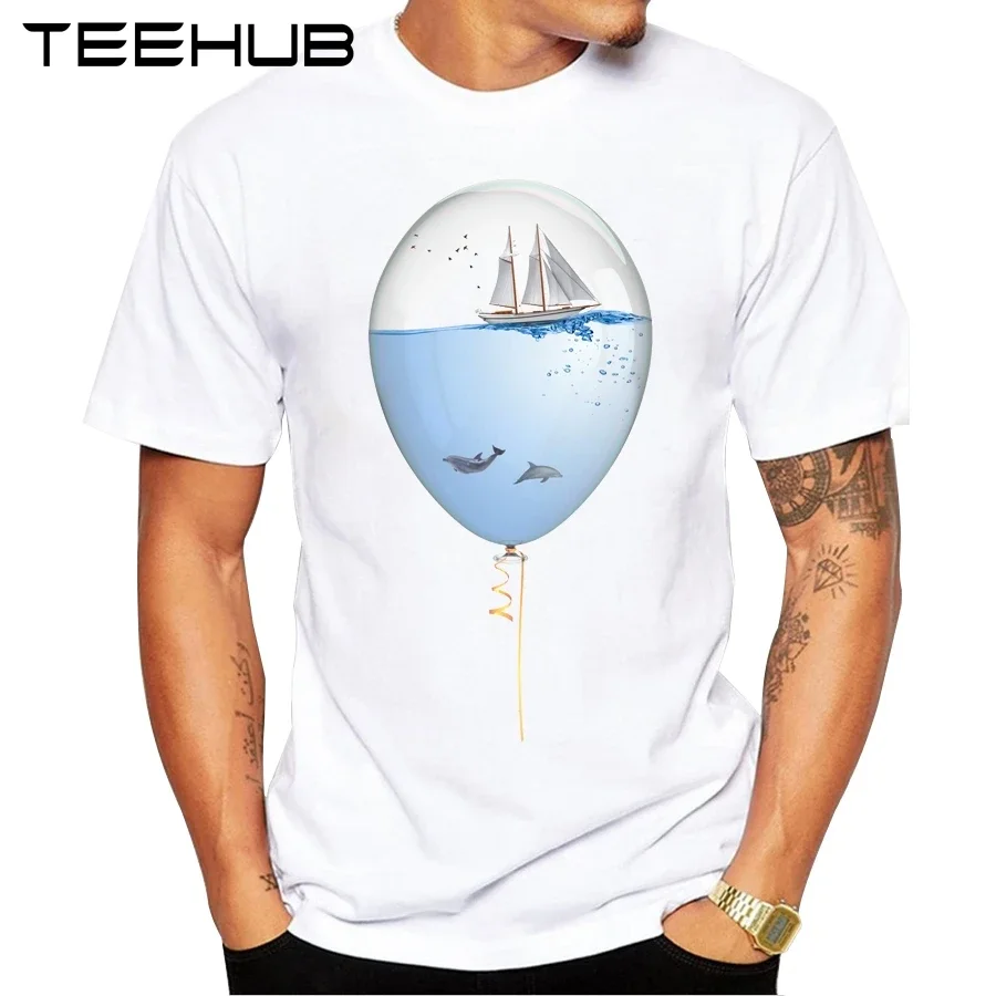 Summer Hot Sales Sealoon Men T-shirt New Fashion Sea In A Balloon Printed T shirt Funny Tops Short Sleeve Basic Tee Shirts
Summer Hot Sales Sealoon Men T-shirt New Fashion Sea In A Balloon Printed T shirt Funny Tops Short Sleeve Basic Tee Shirts