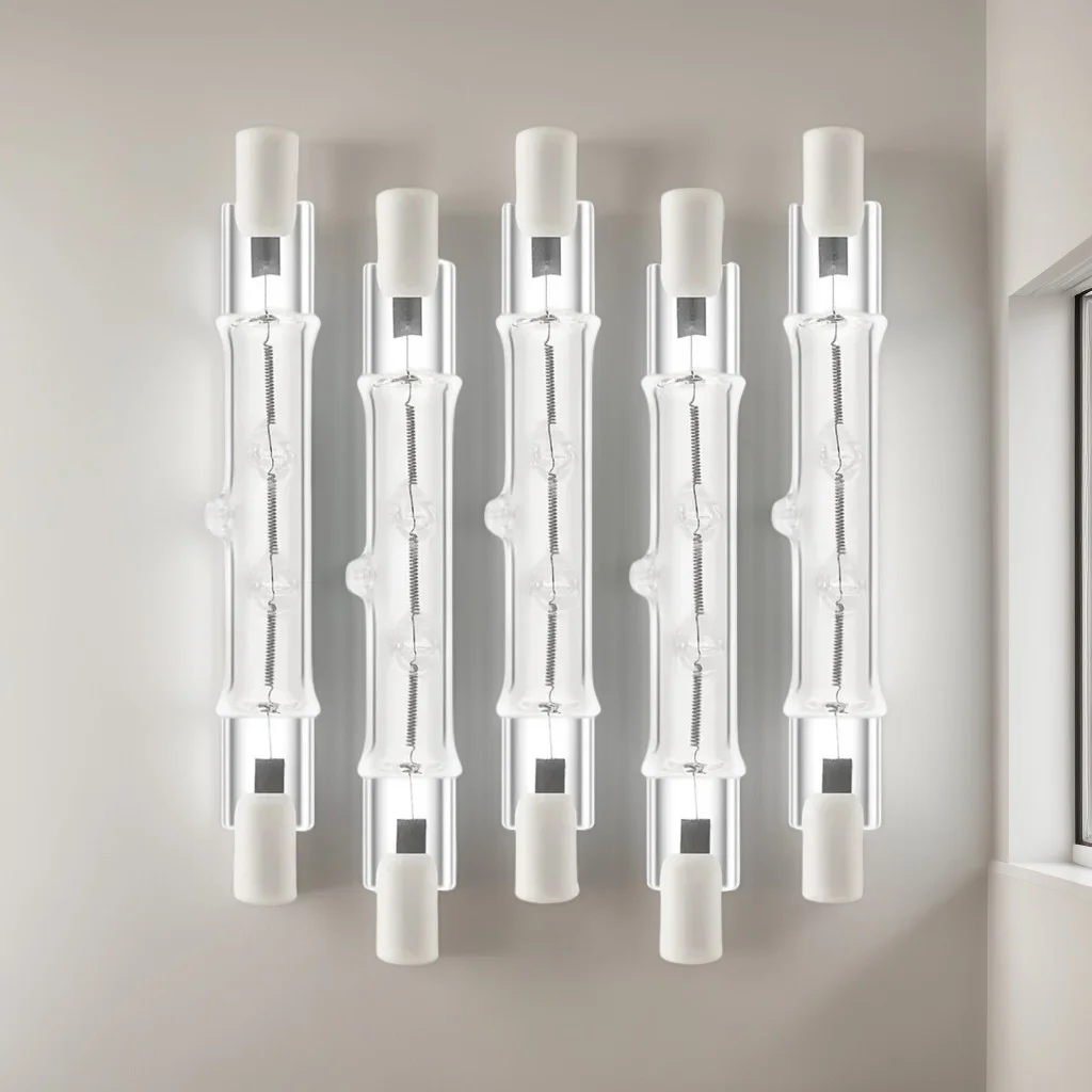  Lâmpada Halógena R7S 78мм 300Вт - Регулируемая для строительства и Paisagismo
Lâmpada Halógena R7S 78мм 300Вт - Регулируемая для строительства и Paisagismo 