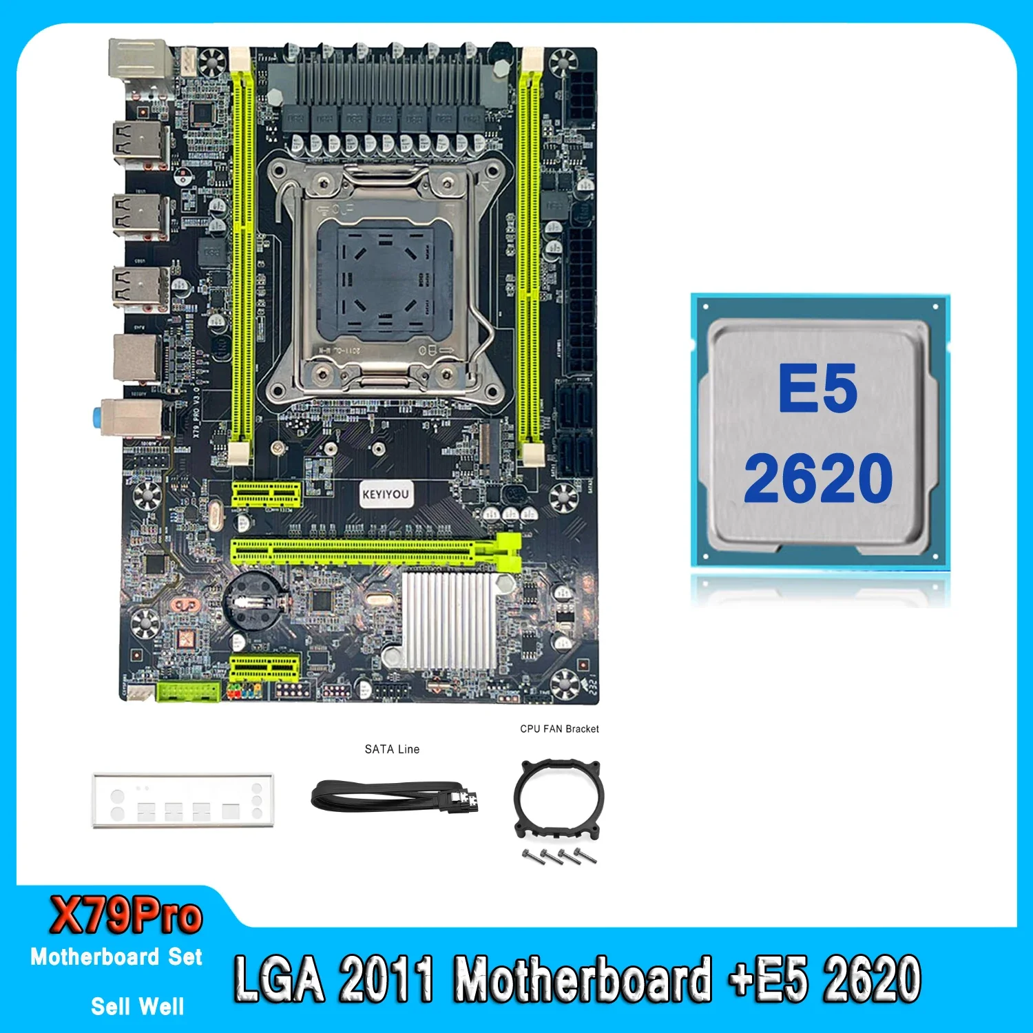 X79 PRO Комплект материнской платы LGA 2011 E5 2620 Поддержка памяти DDR3 REG ECC Комбинированный комплект процессора Xeon E5 2620 PCI-16 NVME M.2 Сервер M-ATX
X79 PRO Комплект материнской платы LGA 2011 E5 2620 Поддержка памяти DDR3 REG ECC Комбинированный комплект процессора Xeon E5 2620 PCI-16 NVME M.2 Сервер M-ATX