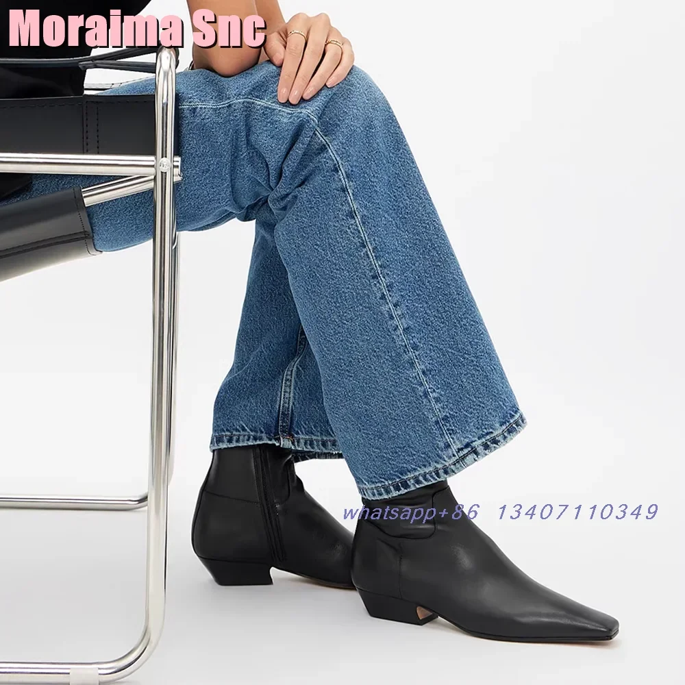 Fashion Pointed Toe Suede Leather Ankle Boots Block Chunky Heel Side Zipper Women's Short Boots Autumn Winter Black Solid Newest
Fashion Pointed Toe Suede Leather Ankle Boots Block Chunky Heel Side Zipper Women's Short Boots Autumn Winter Black Solid Newest