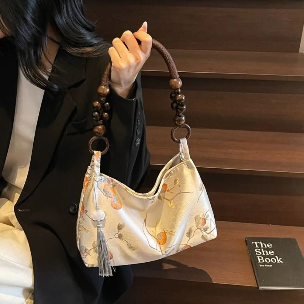 Chinese Style Flower Underarm Bag Printed Handbag Embroidery Shoulder Bag Wooden Beads Large Capacity New Chinese Style Handbag
Chinese Style Flower Underarm Bag Printed Handbag Embroidery Shoulder Bag Wooden Beads Large Capacity New Chinese Style Handbag