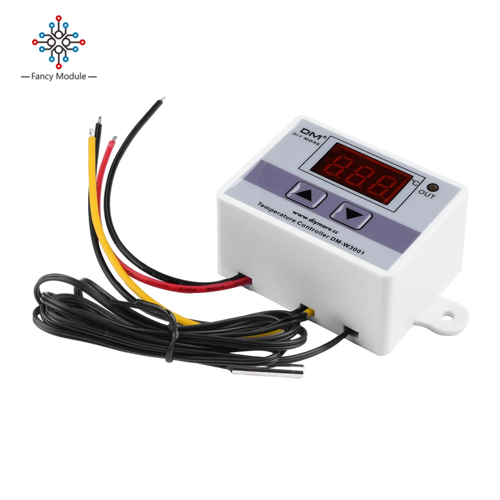 -50℃ to 125℃ 220V Digital LED Temperature Controller Thermostat Control Switch NTC 10K Probe W3001 Range from -50℃ to 125℃
-50℃ to 125℃ 220V Digital LED Temperature Controller Thermostat Control Switch NTC 10K Probe W3001 Range from -50℃ to 125℃