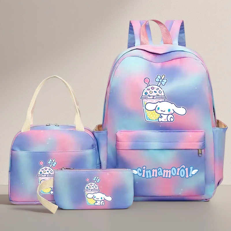 3Pcs Cinnamoroll Colorful Backpack Set With Tote and Pouch Large Capacity Lightweight Breathable Outdoor Knapsack 
3Pcs Cinnamoroll Colorful Backpack Set With Tote and Pouch Large Capacity Lightweight Breathable Outdoor Knapsack