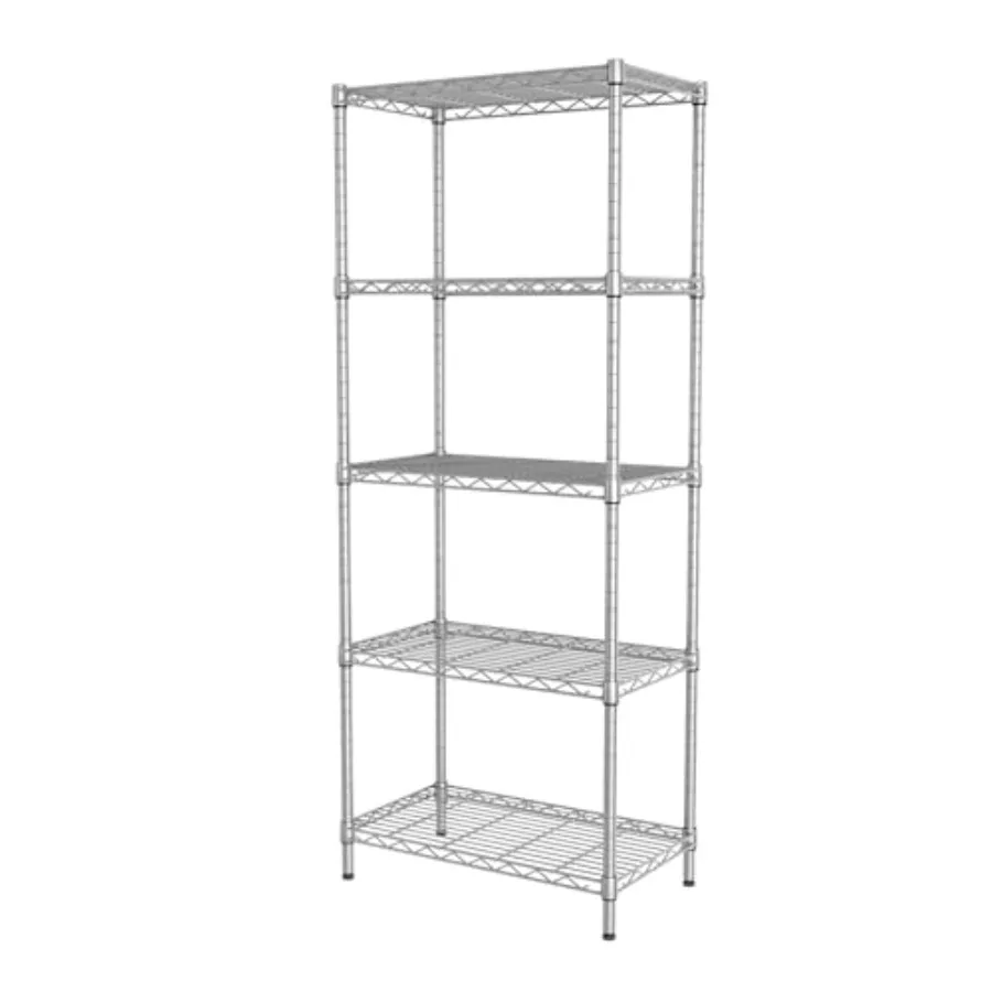 Kitchen closet laundry bathroom organizers: adjustable metal wire shelving rack with narrow mesh gaps 12 D x 22 W x 59 H gray
Kitchen closet laundry bathroom organizers: adjustable metal wire shelving rack with narrow mesh gaps 12 D x 22 W x 59 H gray