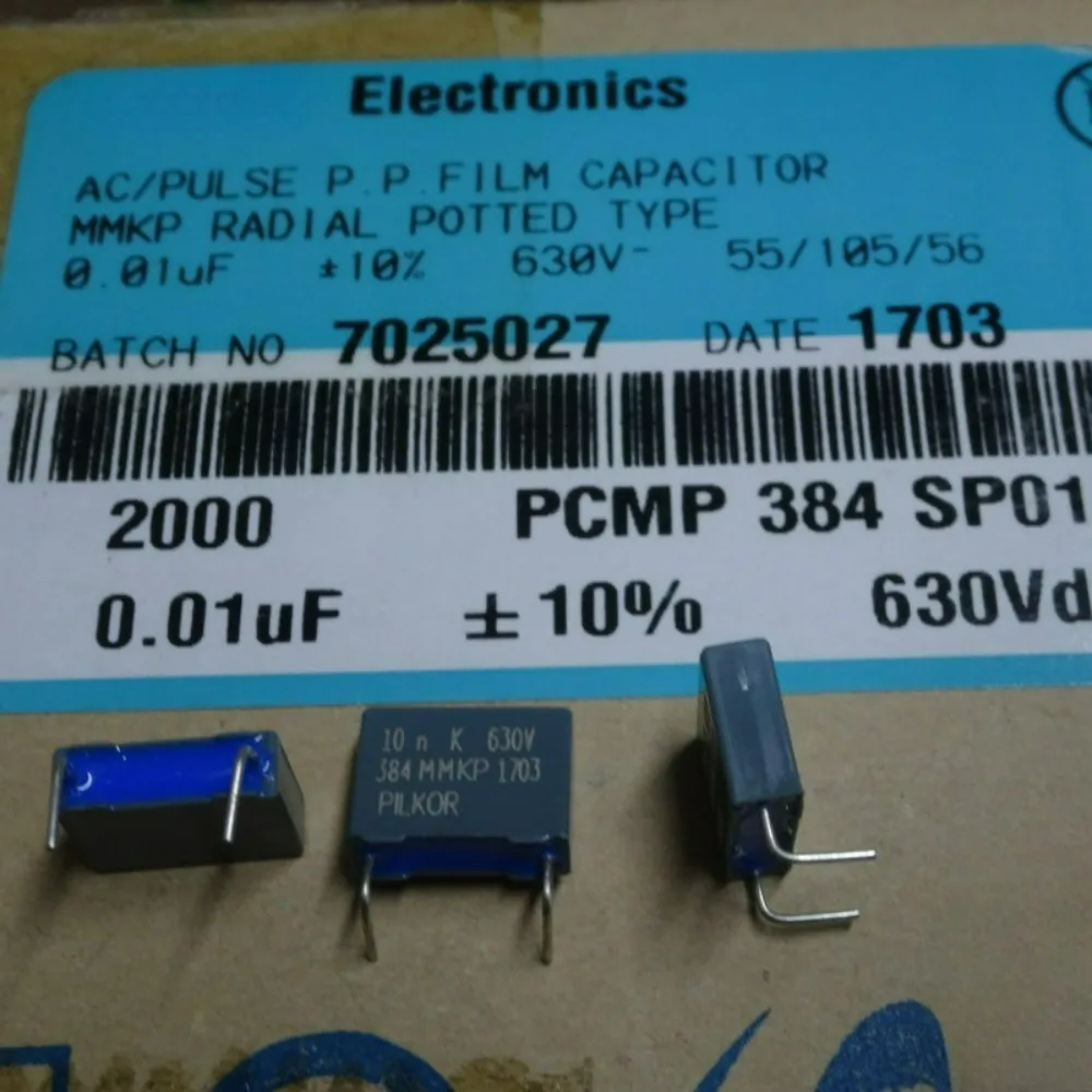 20pcs/lot MKP384 0.01uf 630v 10nf 103 K brand new 10mm film capacitor (Custom pin) PCMP384SP015
20pcs/lot MKP384 0.01uf 630v 10nf 103 K brand new 10mm film capacitor (Custom pin) PCMP384SP015