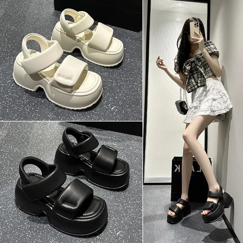 Genuine Leather Roman Style Sandals Women's Summer Fairy Wind Slope Heel Beach Shoes Heightening Women's Shoes Casual Style
Genuine Leather Roman Style Sandals Women's Summer Fairy Wind Slope Heel Beach Shoes Heightening Women's Shoes Casual Style