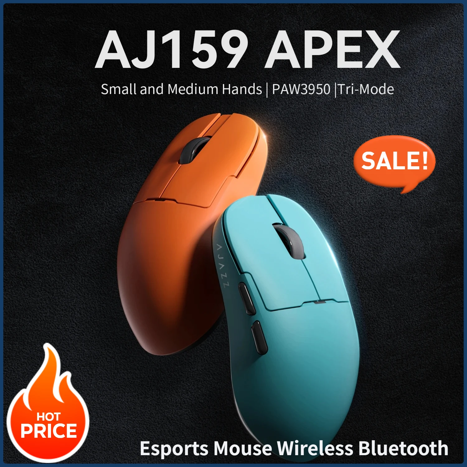 AJAZZ AJ159/179apex Esports Mouse Wireless Bluetooth PAW3950 Tri-Mode Gaming with Charging Dock 8000Hz 2.4G 26000 DPI Mice
AJAZZ AJ159/179apex Esports Mouse Wireless Bluetooth PAW3950 Tri-Mode Gaming with Charging Dock 8000Hz 2.4G 26000 DPI Mice