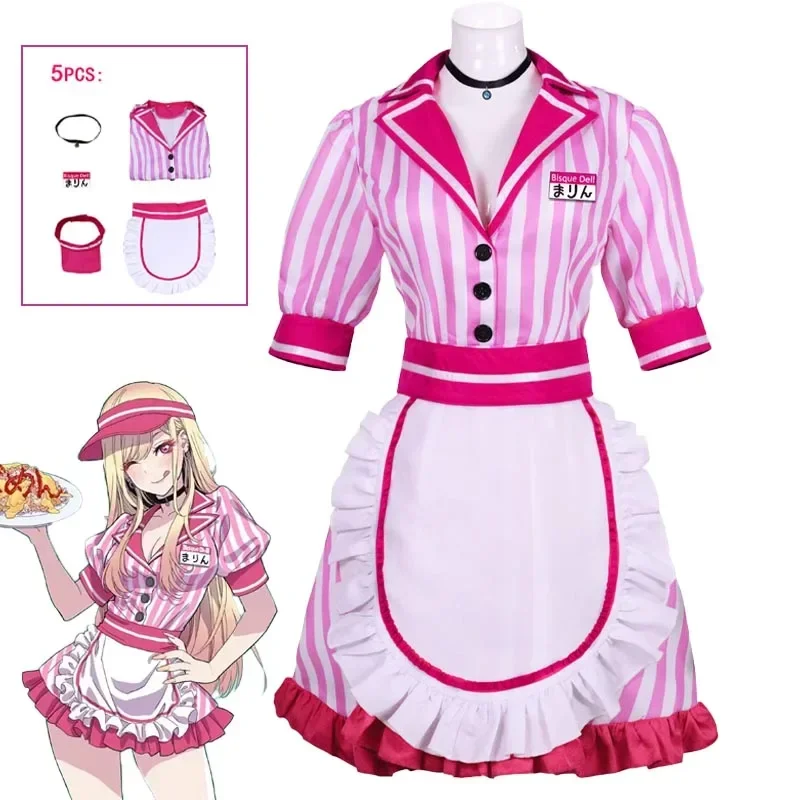 Аниме Китагава Марин Косплей Костюм My Dress Up Darling Розовая Униформа Платье Горничной Лолита Официантка Костюмы для Хэллоуина для Wo * 1,
Аниме Китагава Марин Косплей Костюм My Dress Up Darling Розовая Униформа Платье Горничной Лолита Официантка Костюмы для Хэллоуина для Wo * 1,