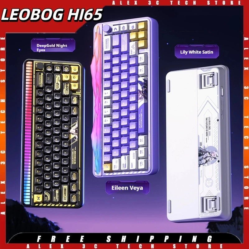 LEOBOG HI65 Mechanical Keyboard 66 Keys 2.4G Bluetooth Customized Hot Swap 4000mAh CNC Aluminum Case Gasket for E-sports Office
LEOBOG HI65 Mechanical Keyboard 66 Keys 2.4G Bluetooth Customized Hot Swap 4000mAh CNC Aluminum Case Gasket for E-sports Office