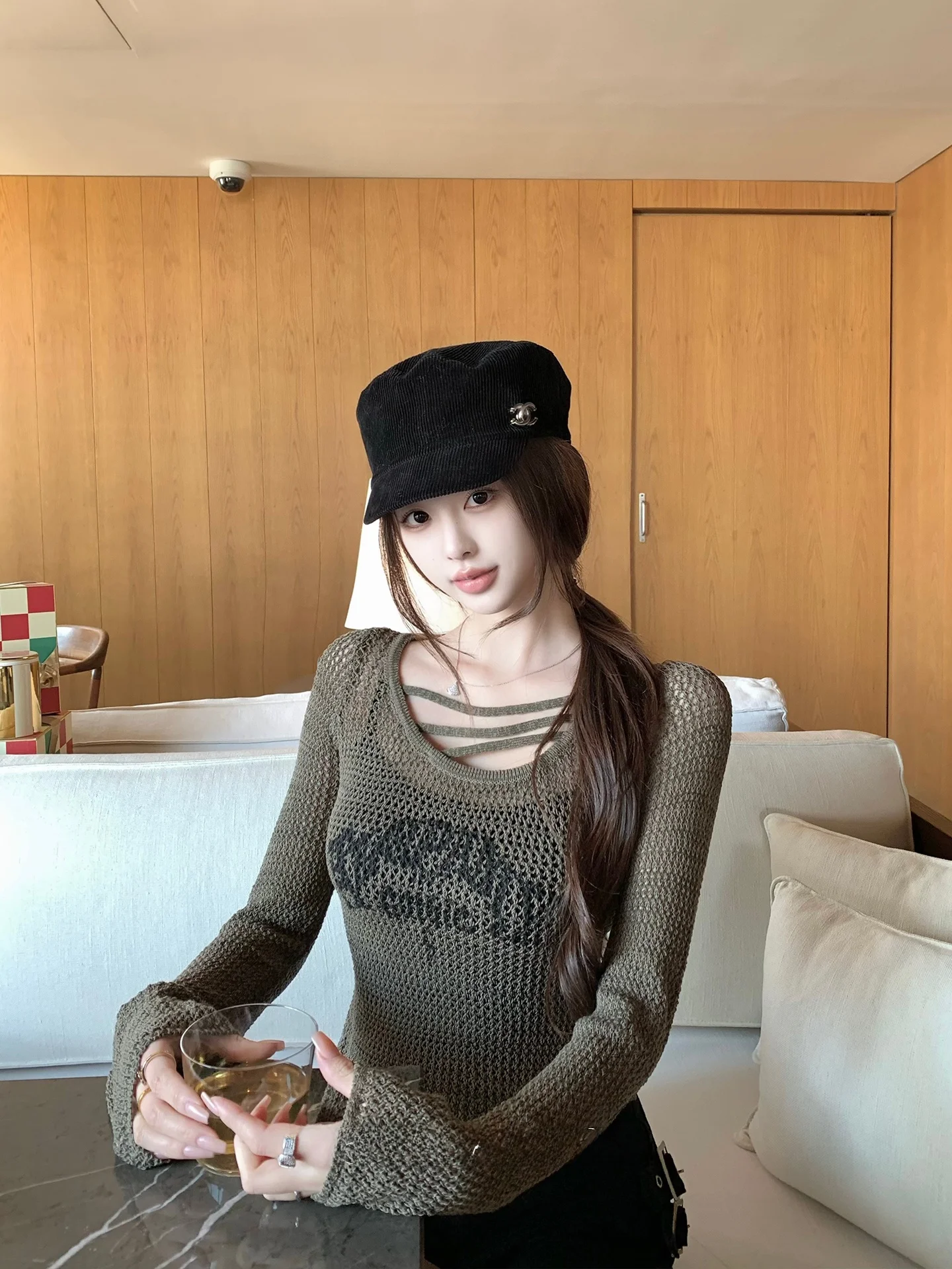 23TH Pure Desire V-Ne Long Sve Knitted T-irt Women's Slim Fit See tough Cover up Top Korean Sle Commute Faion
23TH Pure Desire V-Ne Long Sve Knitted T-irt Women's Slim Fit See tough Cover up Top Korean Sle Commute Faion