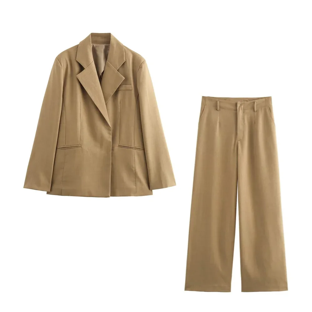 Pop Autumn New Women's Clothing Fashion Temperament Lapel Long Sleeved Slim Fit Suit Jacket High Waisted Long Pants Set
Pop Autumn New Women's Clothing Fashion Temperament Lapel Long Sleeved Slim Fit Suit Jacket High Waisted Long Pants Set