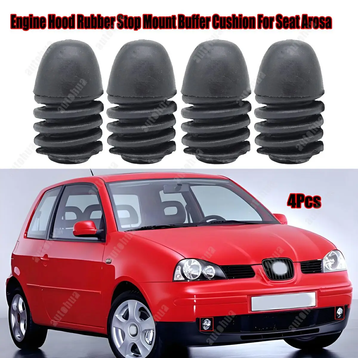 For Seat Arosa 1998-2005 4Pcs Car Engine Hood Tailgate Rubber Stop Mount Bush Buffer Cushion Replacement Accessory
For Seat Arosa 1998-2005 4Pcs Car Engine Hood Tailgate Rubber Stop Mount Bush Buffer Cushion Replacement Accessory