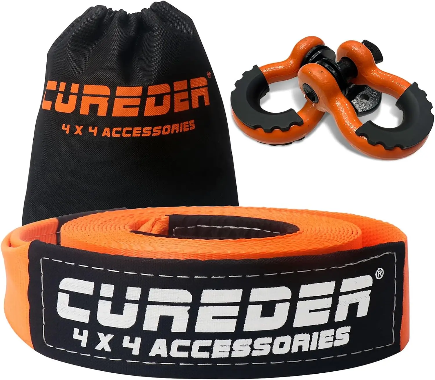 Heavy-Duty Tow Strap Recovery Kit 3"x30ft 35,121lbs Rope with D Ring Shackles & Storage Bag for Truck SUV ATV Off-Road
Heavy-Duty Tow Strap Recovery Kit 3"x30ft 35,121lbs Rope with D Ring Shackles & Storage Bag for Truck SUV ATV Off-Road