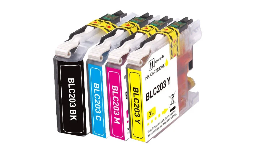 4 PK Quality Ink Set w/ Chip fits Brother LC201 LC203 MFC J485DW J4320DW J480DW
4 PK Quality Ink Set w/ Chip fits Brother LC201 LC203 MFC J485DW J4320DW J480DW