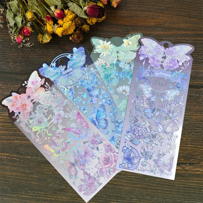 4 Sheets Crystal Butterfly transparent waterproof Stickers DIY Photo Album Diary Decoration Material Stickers Children Toys Gift
4 Sheets Crystal Butterfly transparent waterproof Stickers DIY Photo Album Diary Decoration Material Stickers Children Toys Gift