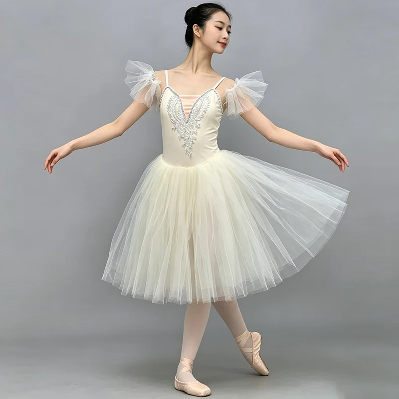 Professional Romantic Tutu Ballet Dress Slip Embroidery Gauze Patchwork Ballerina Party Dress Children Ballet Dance Costumes
Professional Romantic Tutu Ballet Dress Slip Embroidery Gauze Patchwork Ballerina Party Dress Children Ballet Dance Costumes