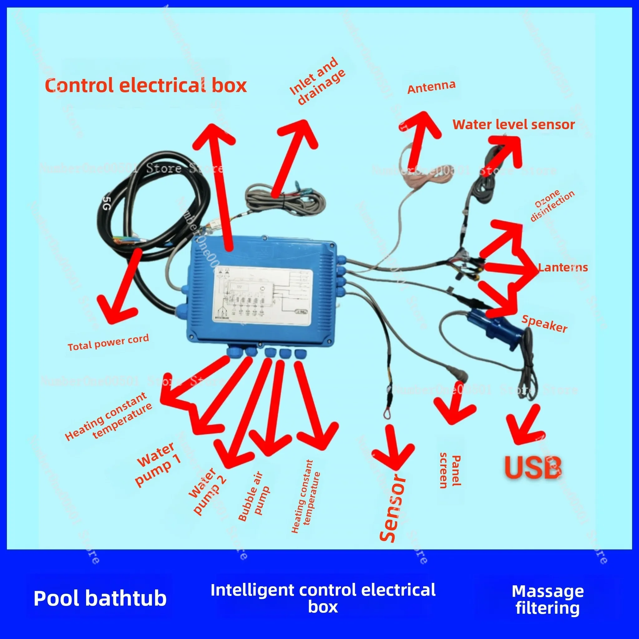 Smart Whirlpool Massage Controller Constant Temperature Filter Circulation System For Bathtub Built In Pre Buried -095
Smart Whirlpool Massage Controller Constant Temperature Filter Circulation System For Bathtub Built In Pre Buried -095