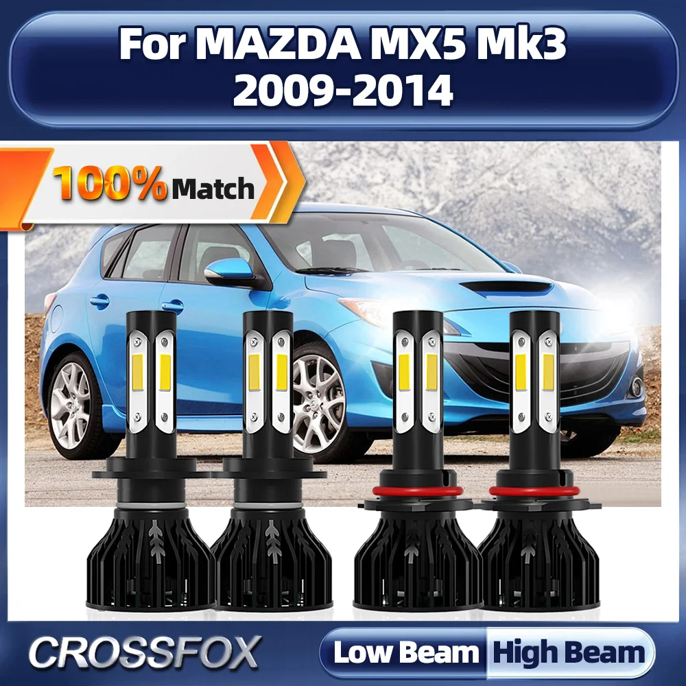 40000LM LED Light Bulbs 240W Canbus No Error Car Headlight 6000K Turbo Auto Lamps 12V For MAZDA MX5 Mk3 2009-2011 2012 2013 2014
40000LM LED Light Bulbs 240W Canbus No Error Car Headlight 6000K Turbo Auto Lamps 12V For MAZDA MX5 Mk3 2009-2011 2012 2013 2014