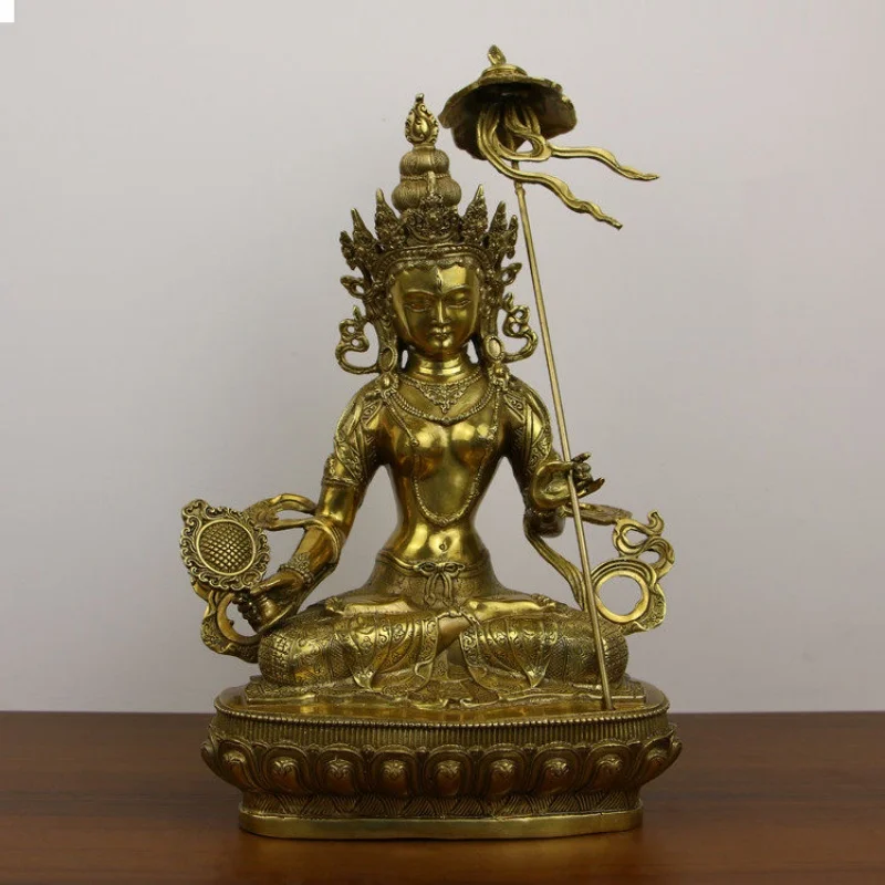 Tibetan Buddhist Gdugs Kar Buddha Statue Ornament Bronze Buddha Hall Home Worship Ornament Supplies exquisite handicraft
Tibetan Buddhist Gdugs Kar Buddha Statue Ornament Bronze Buddha Hall Home Worship Ornament Supplies exquisite handicraft