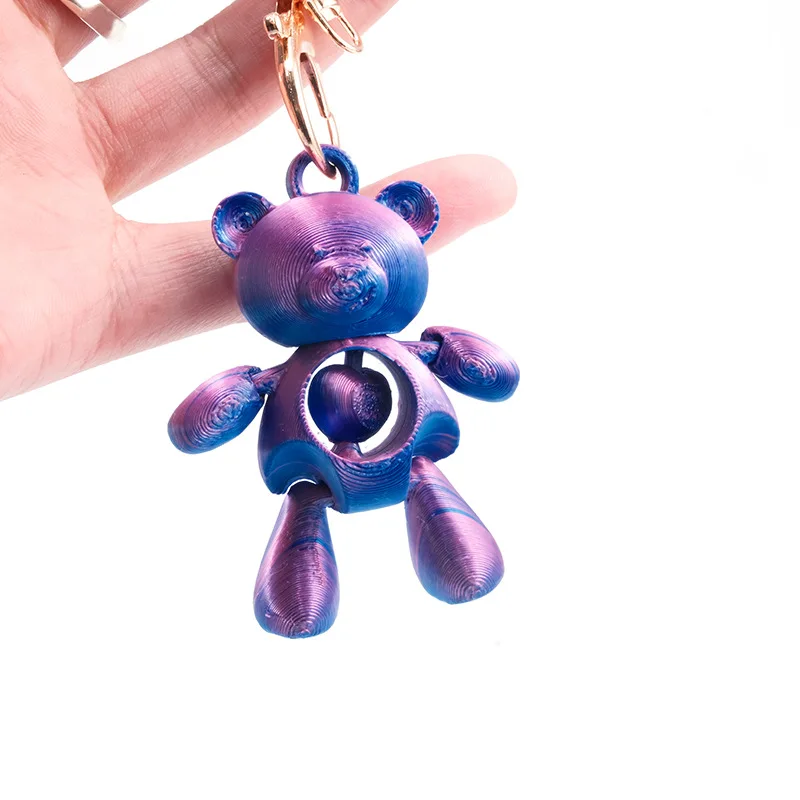 New Cute 3D Printing Heart-shaped Rotating Bear Keychain Pendant Decorative Children Backpack Pendant Valentine's Day Gift
New Cute 3D Printing Heart-shaped Rotating Bear Keychain Pendant Decorative Children Backpack Pendant Valentine's Day Gift