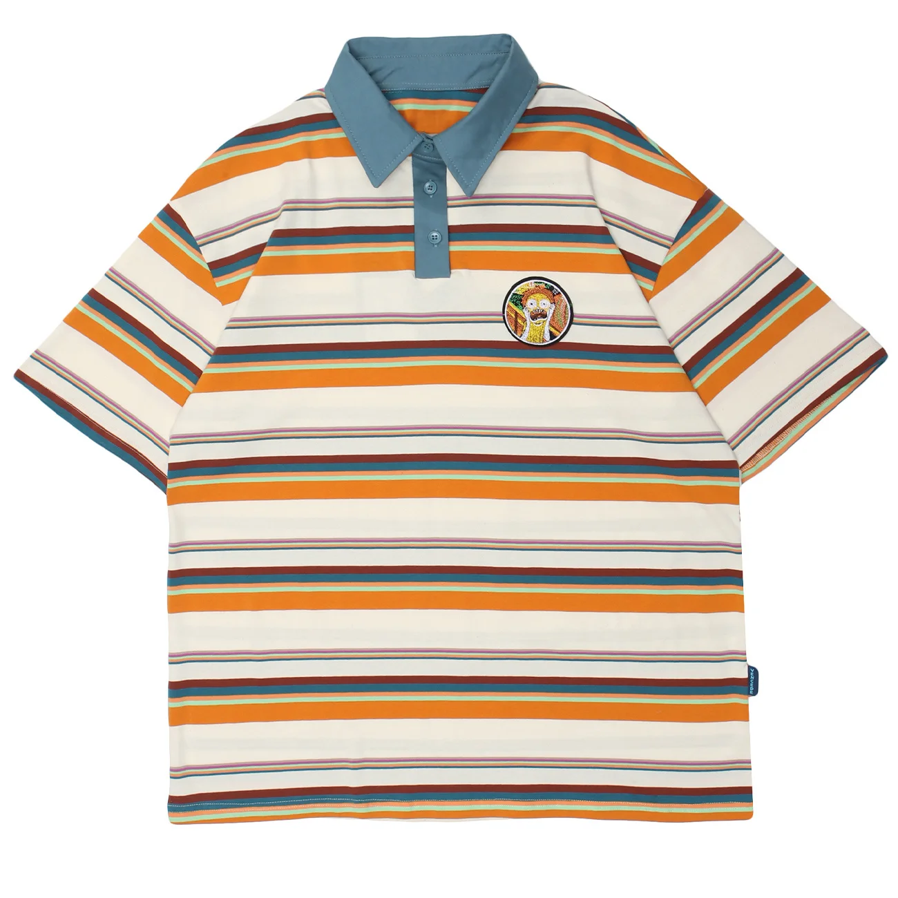 Summer 2022 Casual Hip Hop Men Cotton T-shirt Streetwear Van Gogh Star Embroidered Badge Polo Shirts Loose Short Sleeve Top Tee
Summer 2022 Casual Hip Hop Men Cotton T-shirt Streetwear Van Gogh Star Embroidered Badge Polo Shirts Loose Short Sleeve Top Tee
