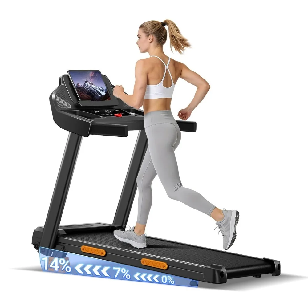 Treadmills for Home with 16% Incline & Led Screen, 7-Layer Shock-Absorbing Foldable Treadmill with Handle Bar, Customized
Treadmills for Home with 16% Incline & Led Screen, 7-Layer Shock-Absorbing Foldable Treadmill with Handle Bar, Customized
