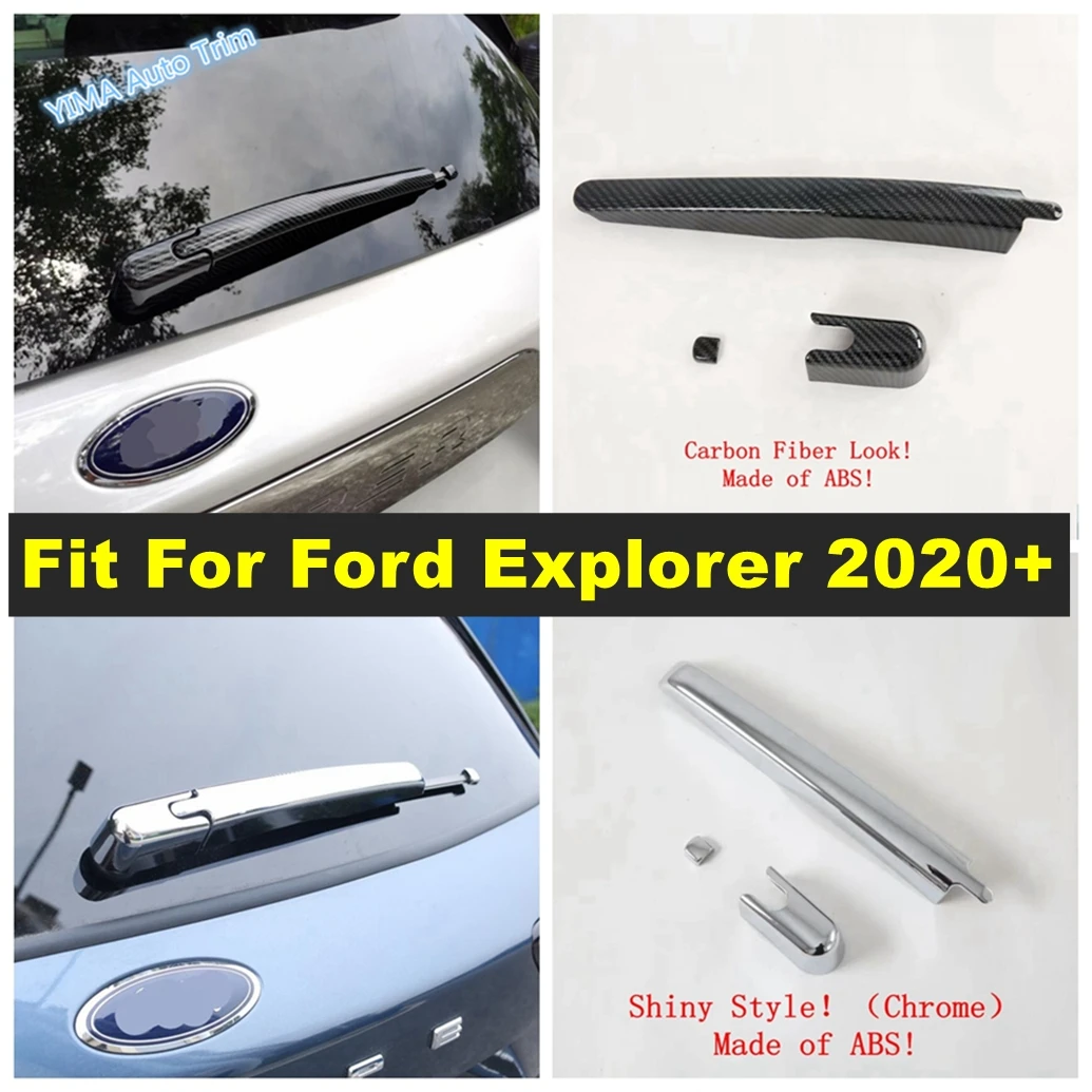 Car Rear Water Wiper Windshield Blade Cover Trim For Ford Explorer 2020 - 2023 Chrome / Carbon Fiber Look Exterior Accessories
Car Rear Water Wiper Windshield Blade Cover Trim For Ford Explorer 2020 - 2023 Chrome / Carbon Fiber Look Exterior Accessories