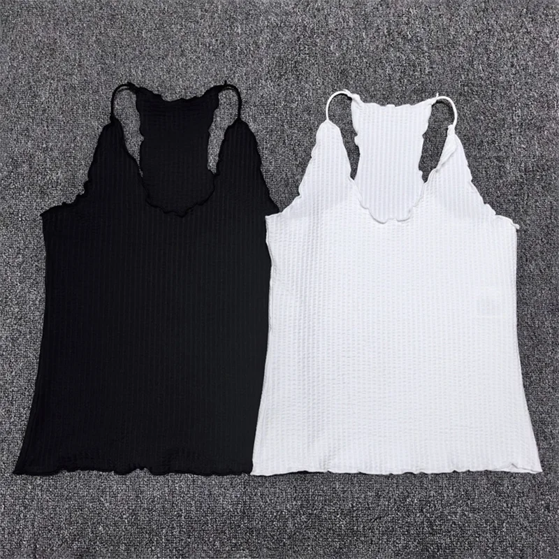 women's vest New elastic slim fit sleeveless top for summer 2026 cotton blended V-neck pullover Wave edge women's tight corset
women's vest New elastic slim fit sleeveless top for summer 2026 cotton blended V-neck pullover Wave edge women's tight corset