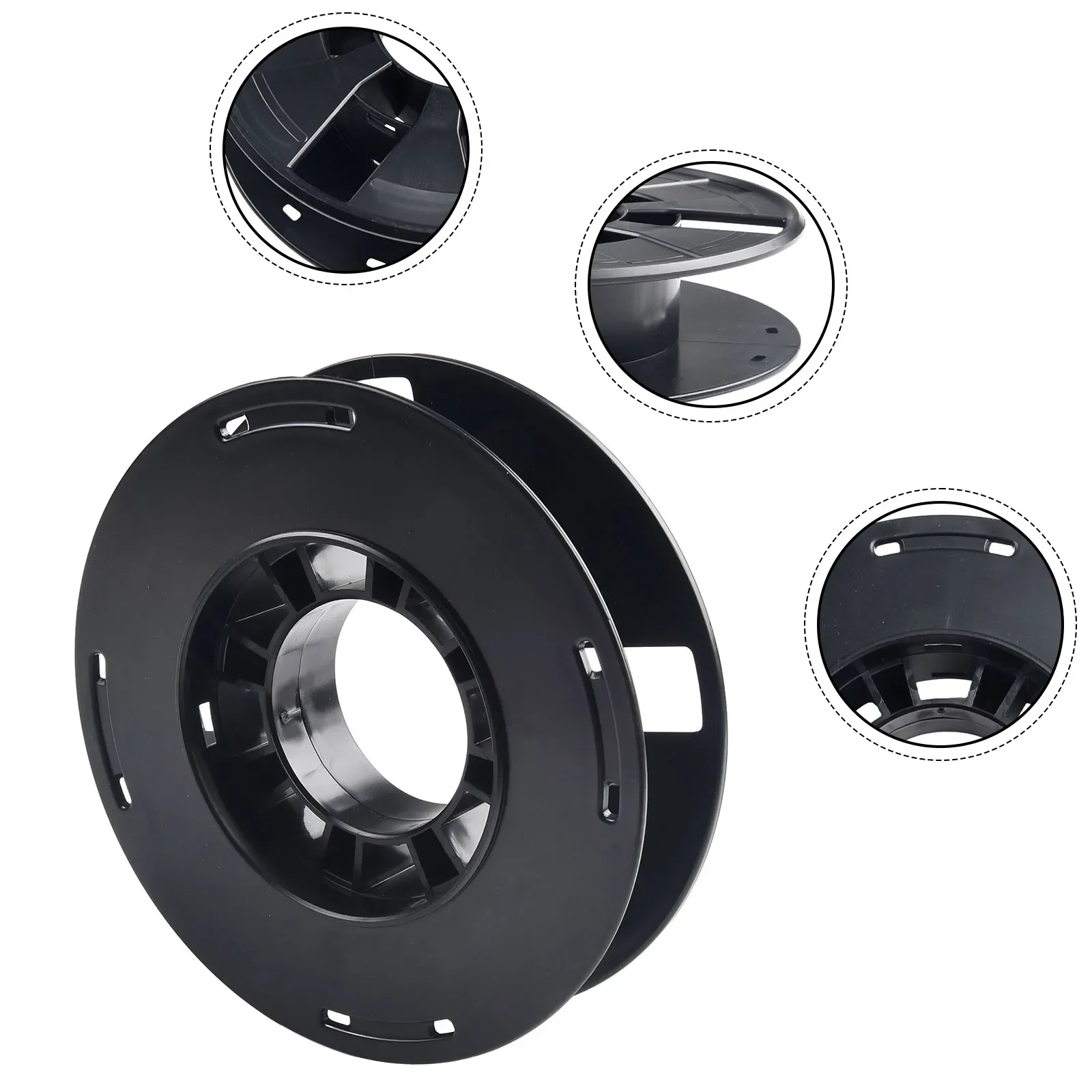 Empty Cable Wire Reel Drum, Efficient Organizer for Storing Cables, Christmas Lights, and Ethernet Cables Black
Empty Cable Wire Reel Drum, Efficient Organizer for Storing Cables, Christmas Lights, and Ethernet Cables Black
