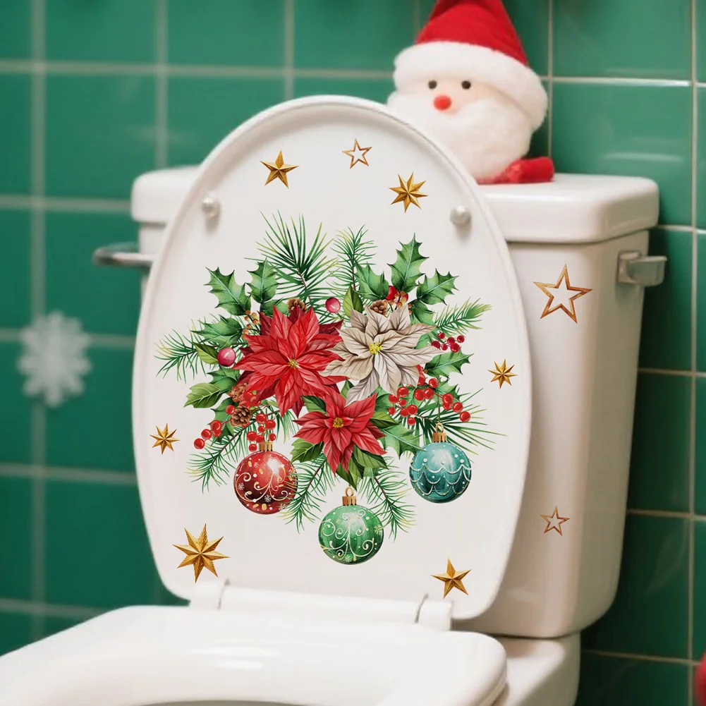 Colorful Balls Pine Branches Stars Wall Sticker Bathroom Toilet Decoration Mural Christmas Room Self-adhesive New Year Decals
Colorful Balls Pine Branches Stars Wall Sticker Bathroom Toilet Decoration Mural Christmas Room Self-adhesive New Year Decals