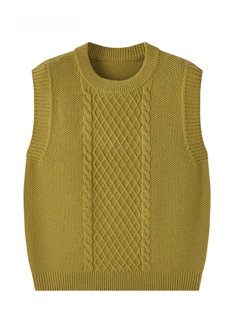 JZZDEMM Knitted Loose Women's Vest Top Fashionable Twisted Pattern Texture High-End Feeling Layering Clothing round Neck Cott...
JZZDEMM Knitted Loose Women's Vest Top Fashionable Twisted Pattern Texture High-End Feeling Layering Clothing round Neck Cott...
