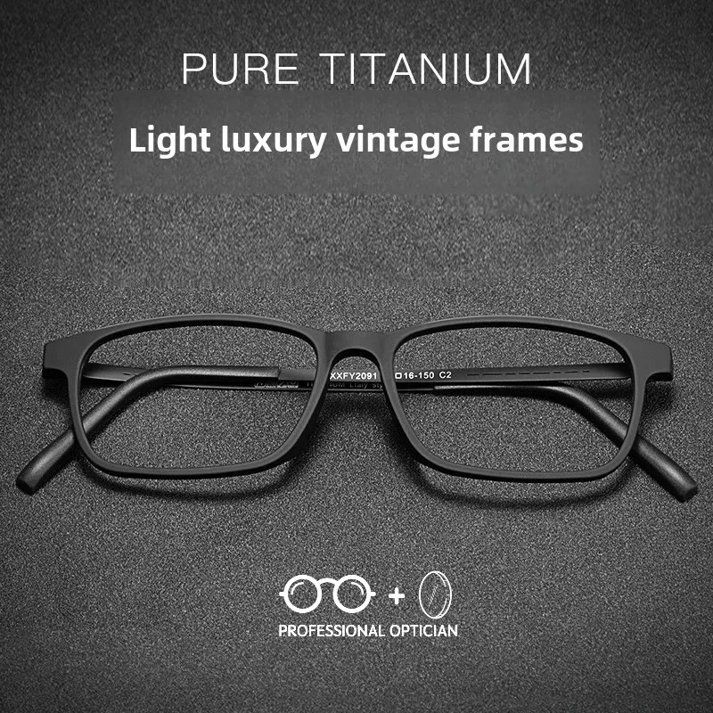 Titanium Alloy Ultra Light TR Business Square Frame Myopia Hyperopia Astigmatism Anti Blue Light Prescription Optical Glasses
Titanium Alloy Ultra Light TR Business Square Frame Myopia Hyperopia Astigmatism Anti Blue Light Prescription Optical Glasses