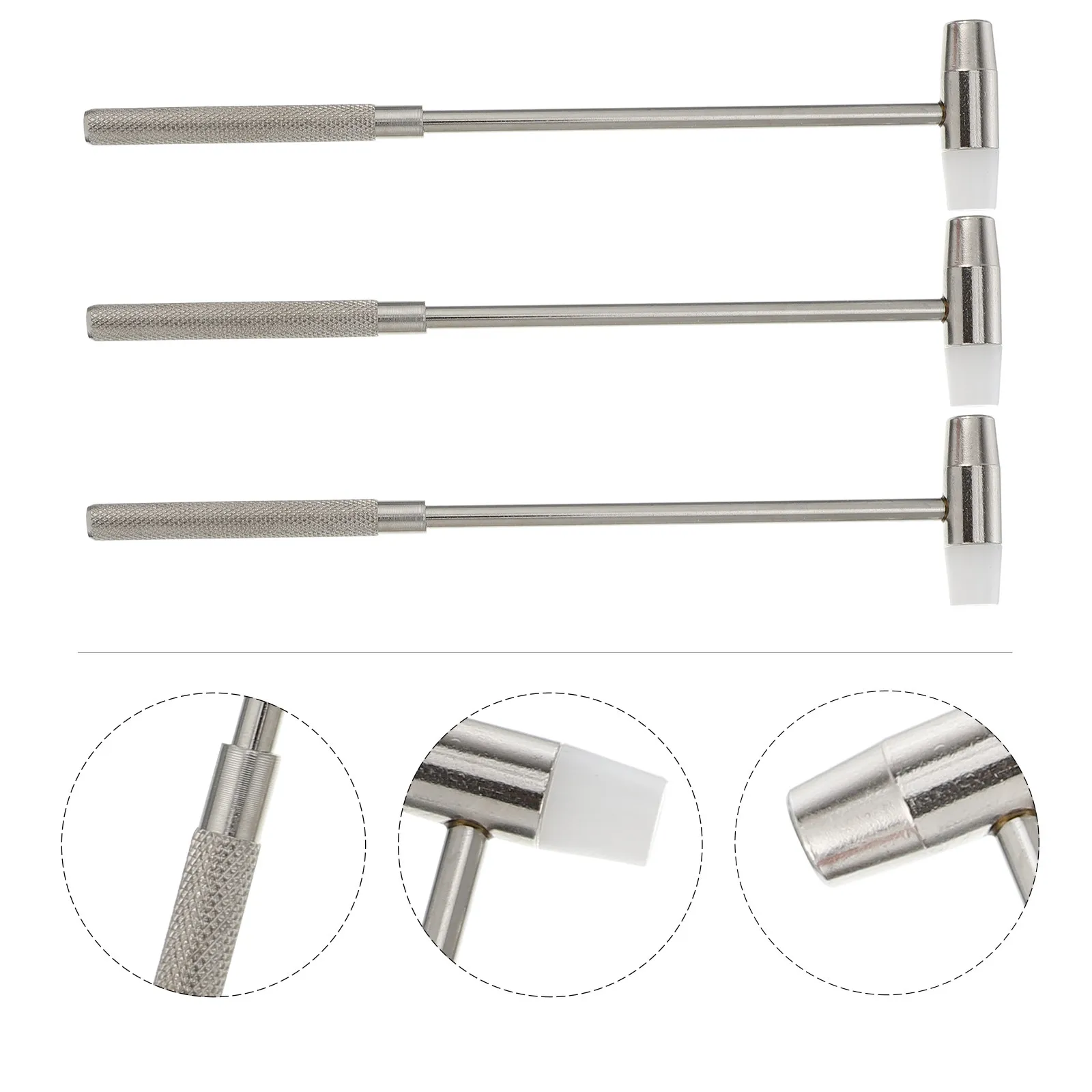 3Pcs Mini Hammer Set Jewelry Watch Repairing Tool Alloy Steel DIY Hammer Kit Polished Burr-Free Surface Detachable Handle
3Pcs Mini Hammer Set Jewelry Watch Repairing Tool Alloy Steel DIY Hammer Kit Polished Burr-Free Surface Detachable Handle