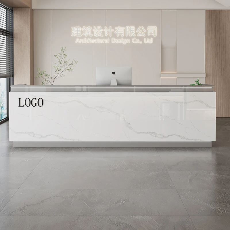 Beauty Reception Desk Luxury Simple Modern Counter Reception Professional Caja Registradora Para Negocios Commercial Furniture 
Beauty Reception Desk Luxury Simple Modern Counter Reception Professional Caja Registradora Para Negocios Commercial Furniture