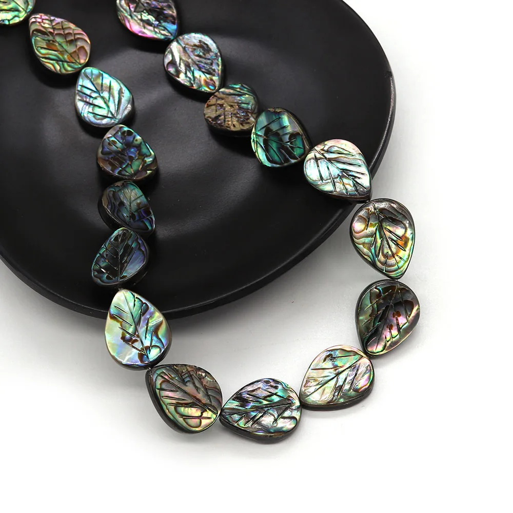 Natural Abalone Shell Leaf Shape Loose Beads Fashion Drop Shape Pendant Bracelet Elegant Ladie DIY Necklace Earring Fine Jewelry
Natural Abalone Shell Leaf Shape Loose Beads Fashion Drop Shape Pendant Bracelet Elegant Ladie DIY Necklace Earring Fine Jewelry