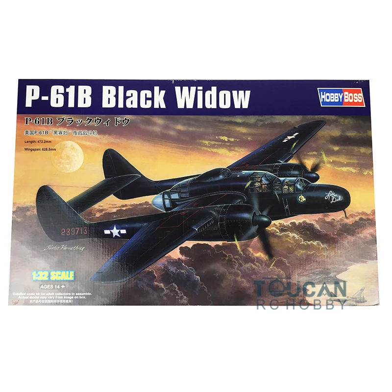 Hobby Boss 1/32 P-61B Black Widow Fighter Warplane Model Aircraft Kit for Military Collectors DIY Builders
Hobby Boss 1/32 P-61B Black Widow Fighter Warplane Model Aircraft Kit for Military Collectors DIY Builders