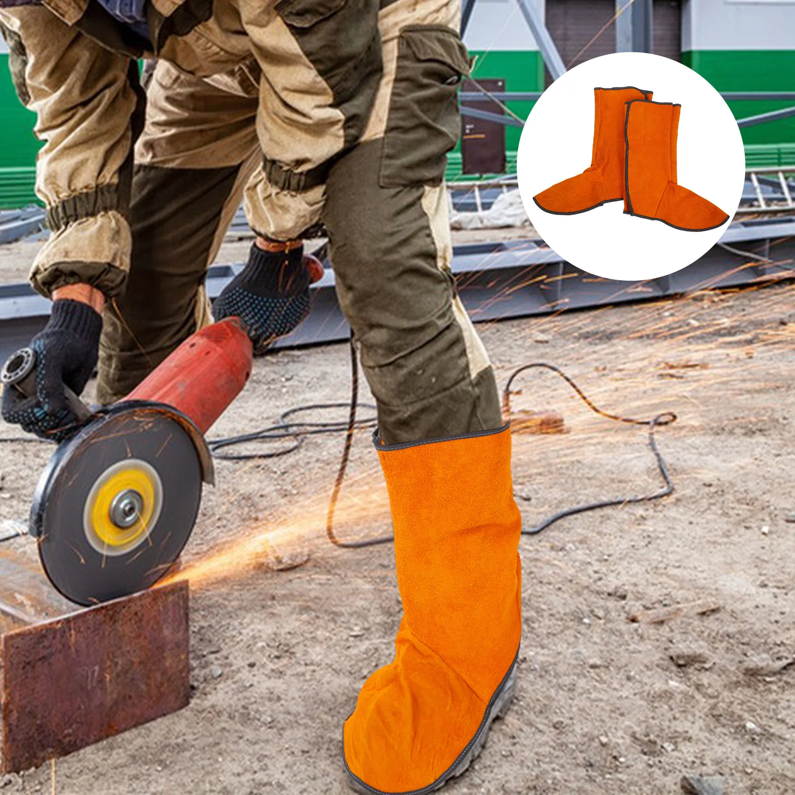 2Pcs Welding Boot Covers Heavy Duty Protective Spats for Men Flame Retardant Shoe Protectors Workwear Safety Gear
2Pcs Welding Boot Covers Heavy Duty Protective Spats for Men Flame Retardant Shoe Protectors Workwear Safety Gear